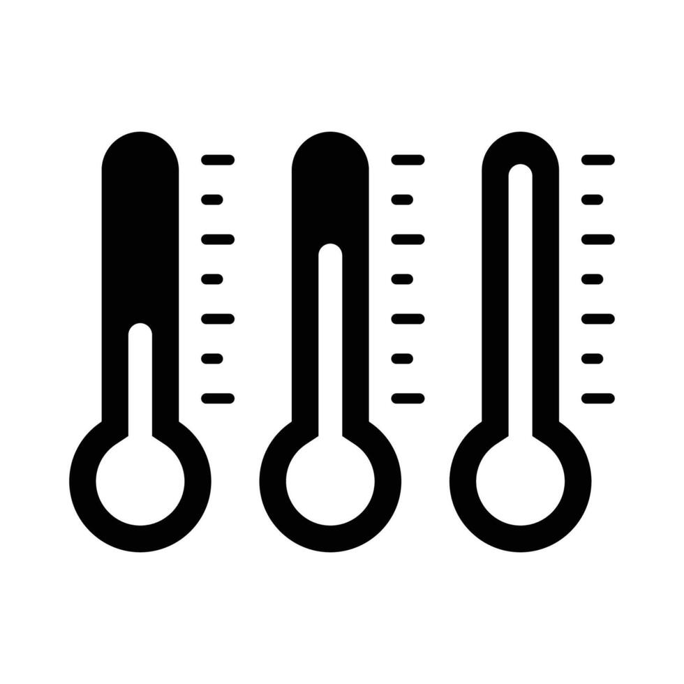 Thermometer Symbol Vektor Design Vorlage im Weiß Hintergrund