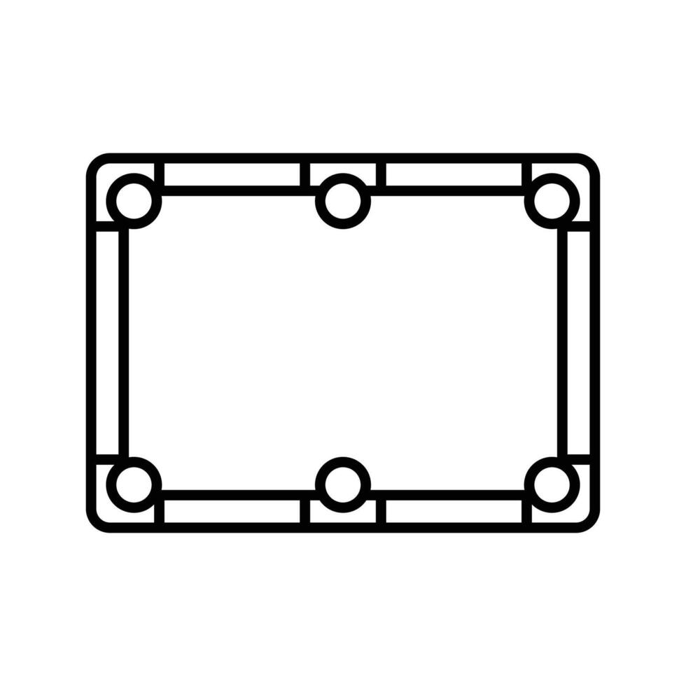 biljard tabell ikon vektor design mall i vit bakgrund