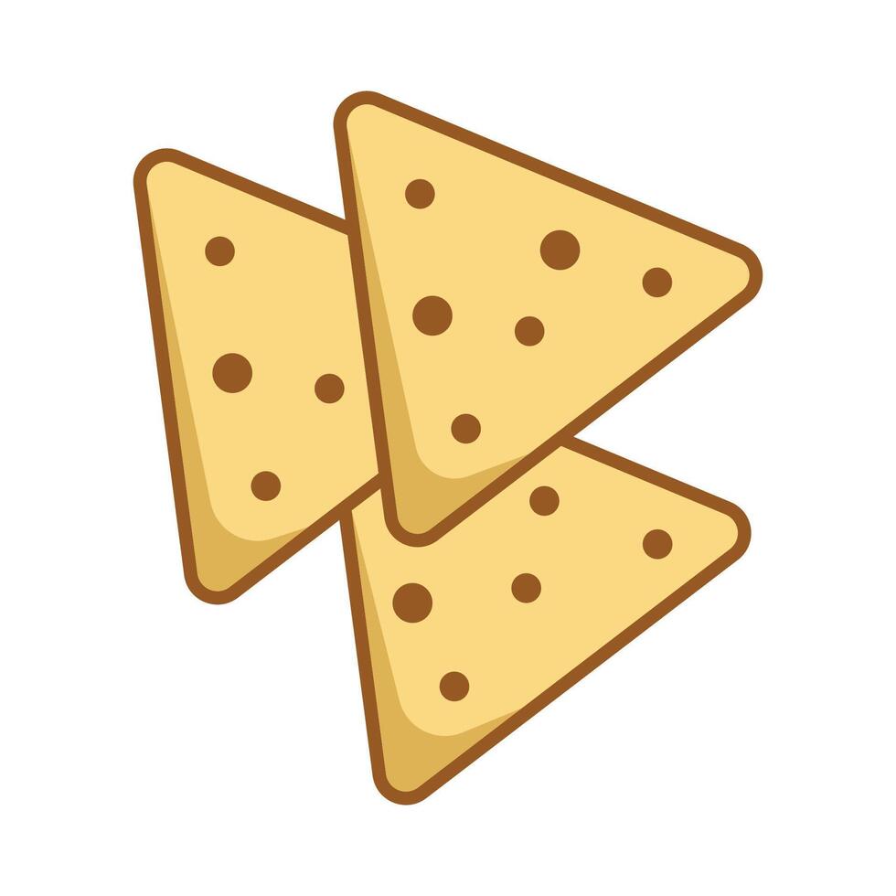 Tortilla Chips Symbol Vektor Design Vorlage im Weiß Hintergrund