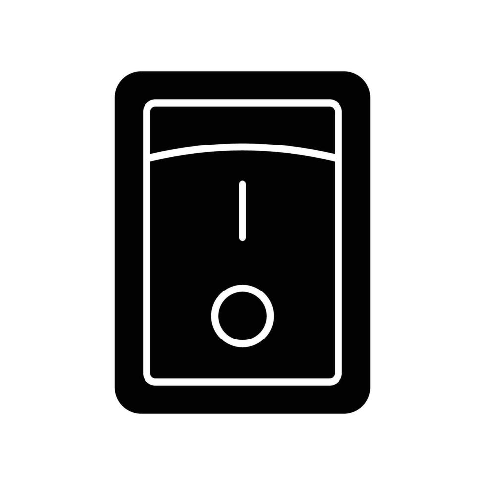 Schalter Taste Symbol Vektor Design Vorlage im Weiß Hintergrund