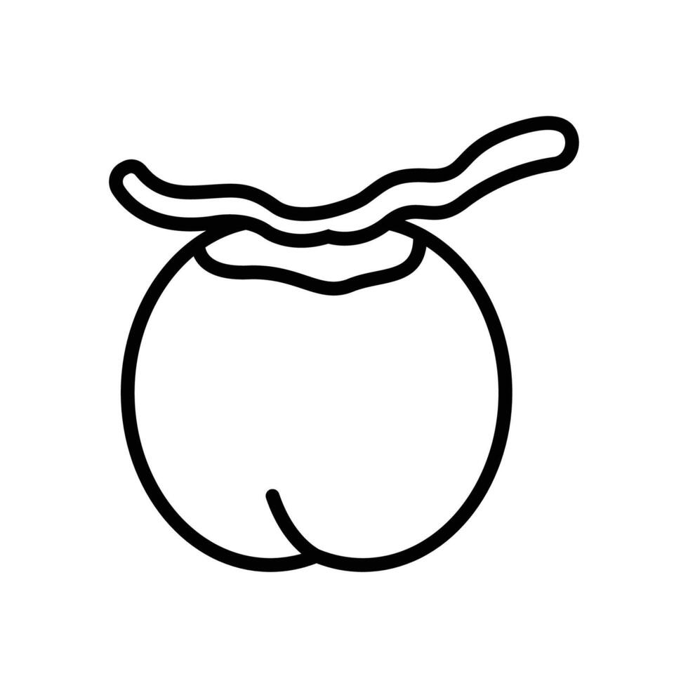 Kokosnuss Symbol Vektor Design Vorlage im Weiß Hintergrund