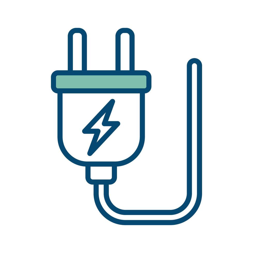 elektrisch Stecker Symbol Vektor Design Vorlage im Weiß Hintergrund