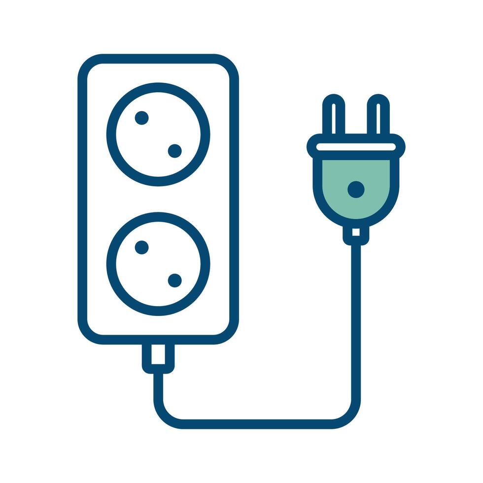 elektrisch Stecker Symbol Vektor Design Vorlage im Weiß Hintergrund