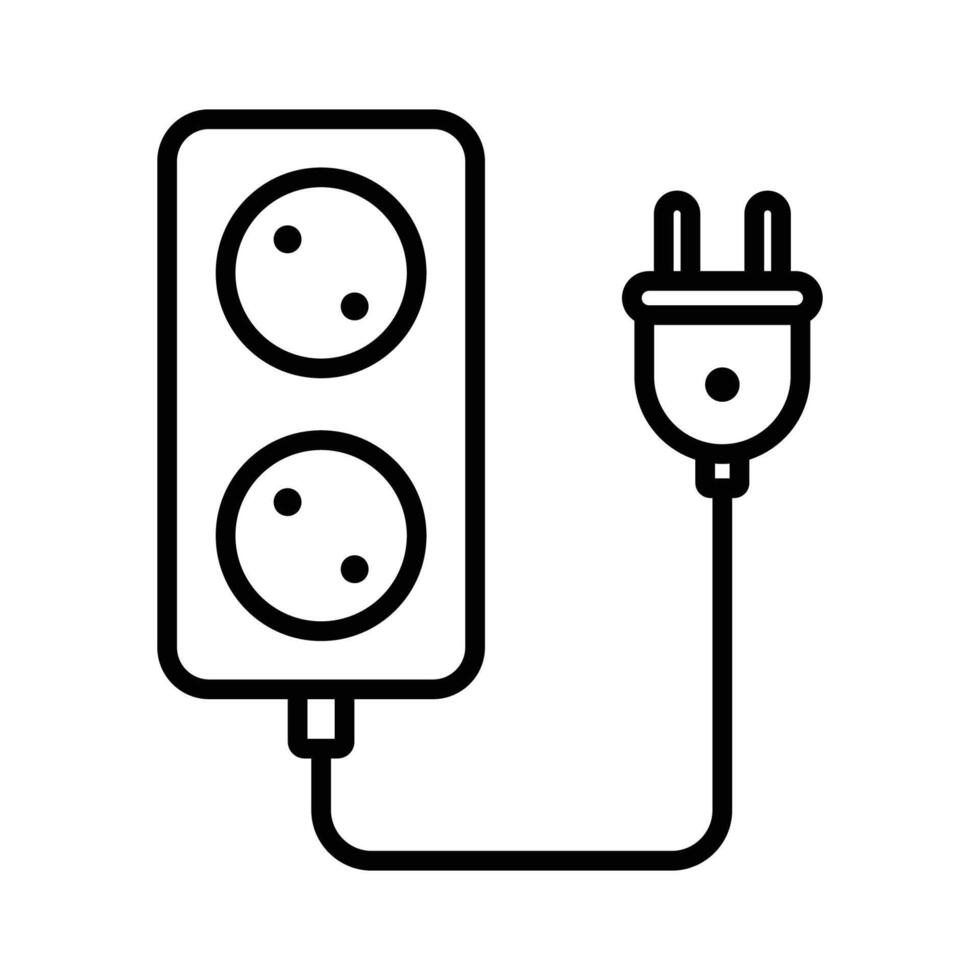 elektrisch Stecker Symbol Vektor Design Vorlage im Weiß Hintergrund