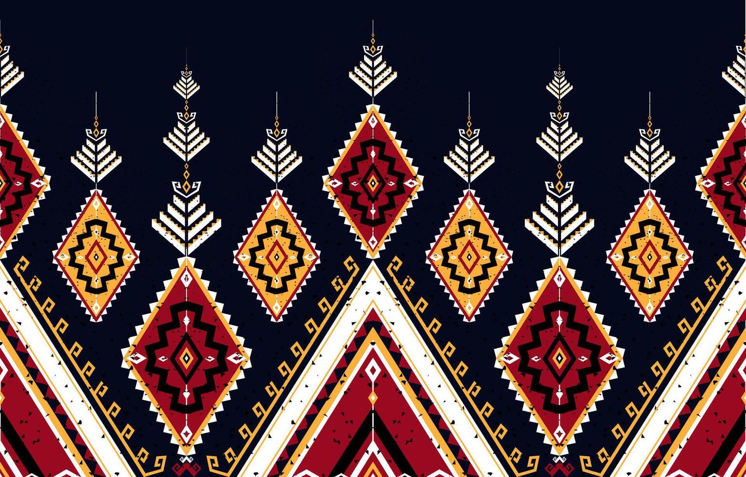 geometrisk etnisk orientalisk mönster traditionell design för bakgrund, matta, tapeter, kläder, inslagning, batik, tyg, vektor illustration broderi stil.