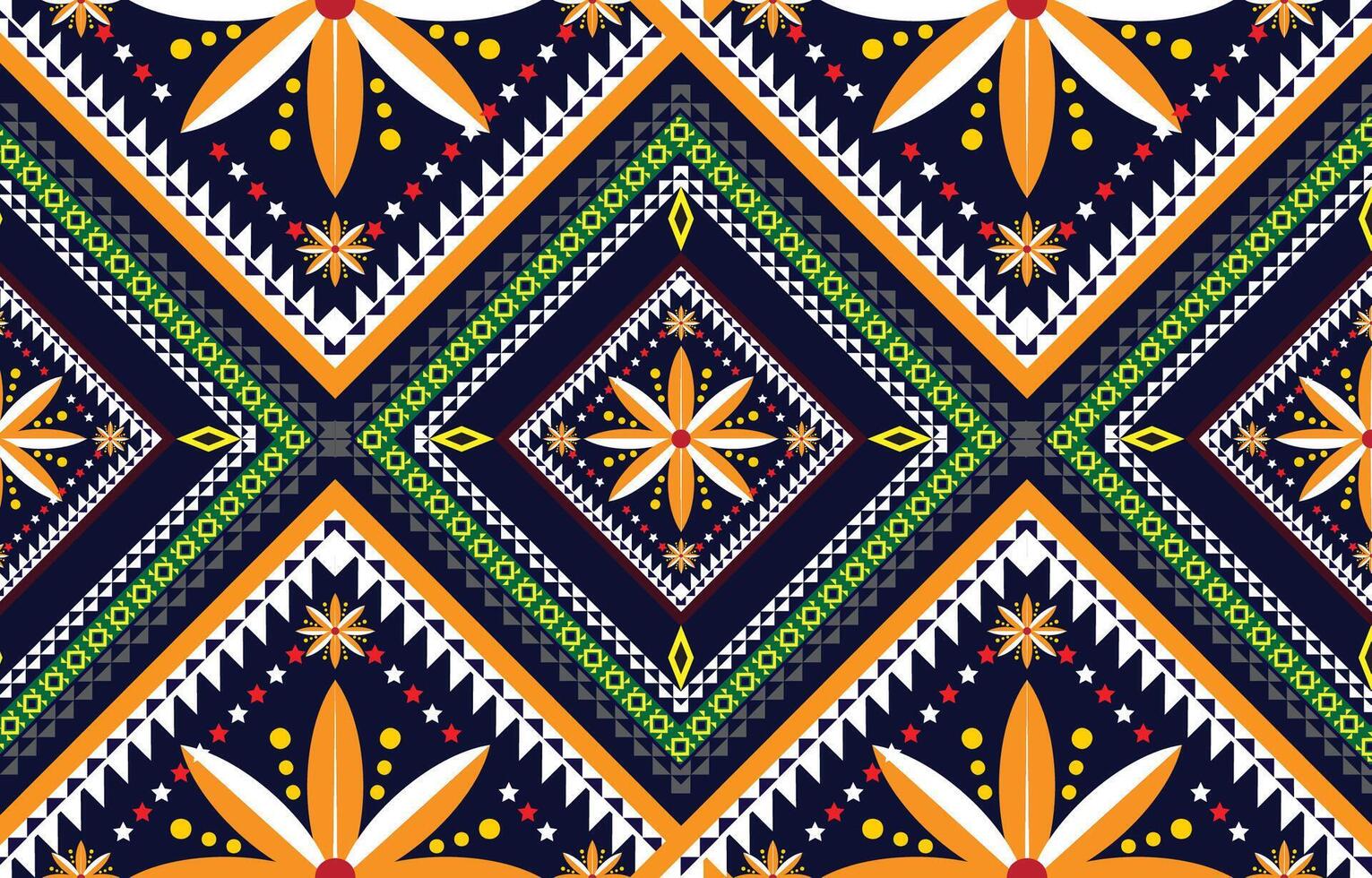 etnisk abstrakt ikat konst. sömlös mönster i stam, folk broderi, och mexikansk stil. aztec geometrisk konst prydnad print.design för matta, tapet, Kläder, omslag, tyg, omslag, textil- vektor