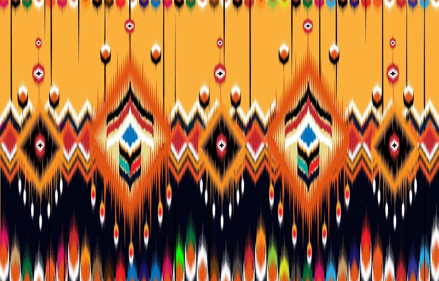 afrikansk ikat paisley sömlös mönster. geometrisk etnisk orientalisk mönster traditionell på blå bakgrund. aztec stil abstrakt vektor illustration.design för textur, tyg, kläder, omslag, matta.