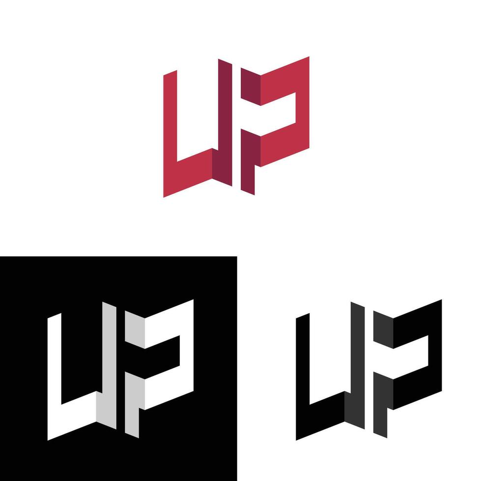 einzigartig und modern oben Logo Design vektor