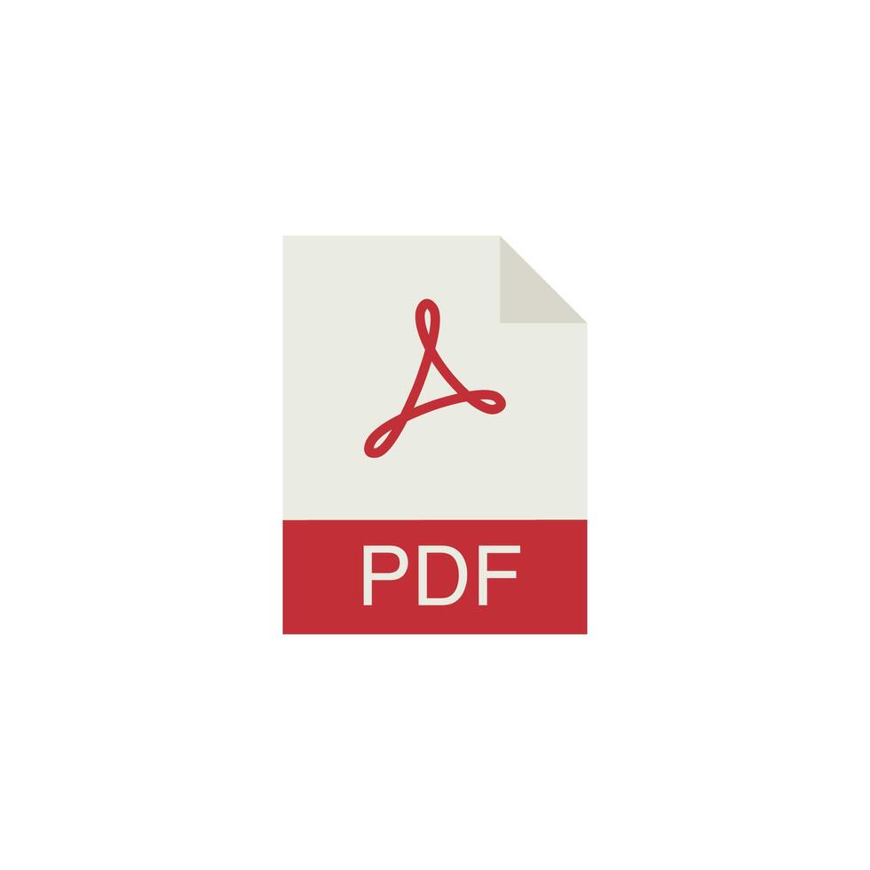 pdf fil formatera vektor ikon. pdf fil ladda ner symbol.