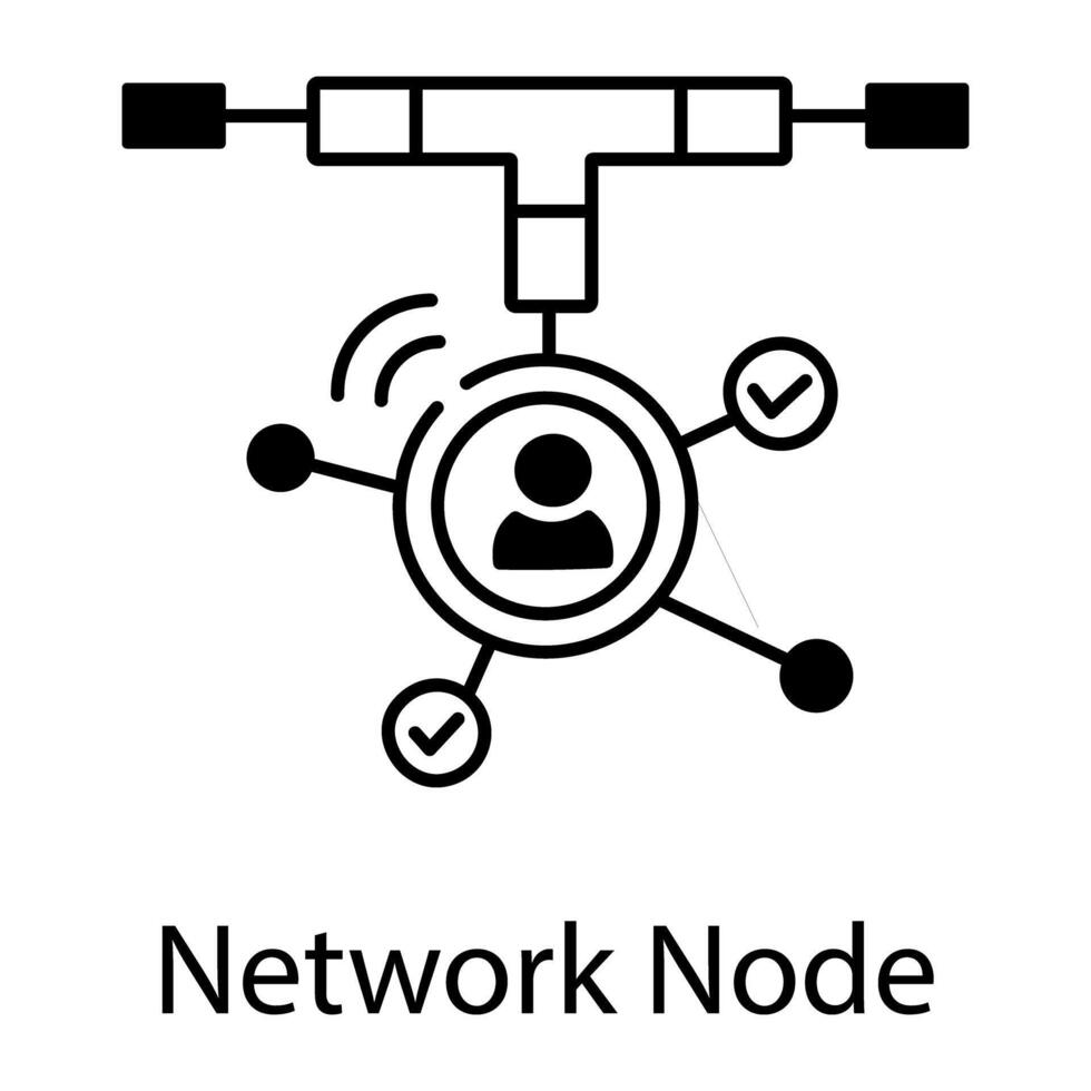 Netzwerk Dienstleistungen linear vektor