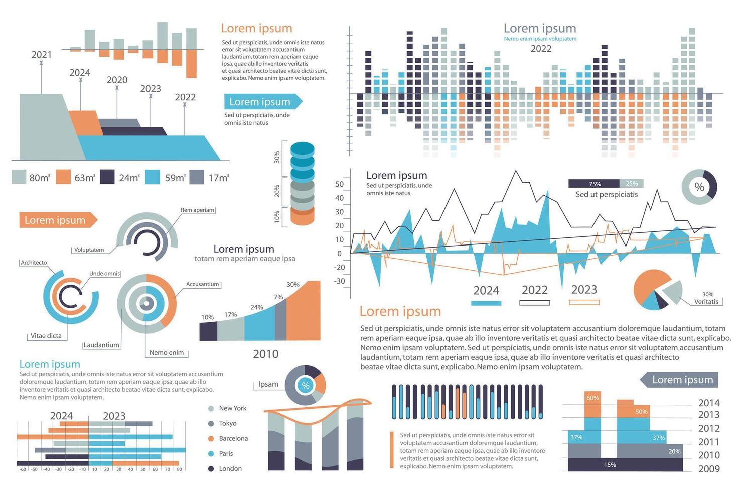 mega uppsättning av infographic element data visualisering vektor design mall. kan vara Begagnade för steg, alternativ, företag bearbeta, arbetsflöde, diagram, flödesschema, tidslinje, marknadsföring. bunt info grafik.