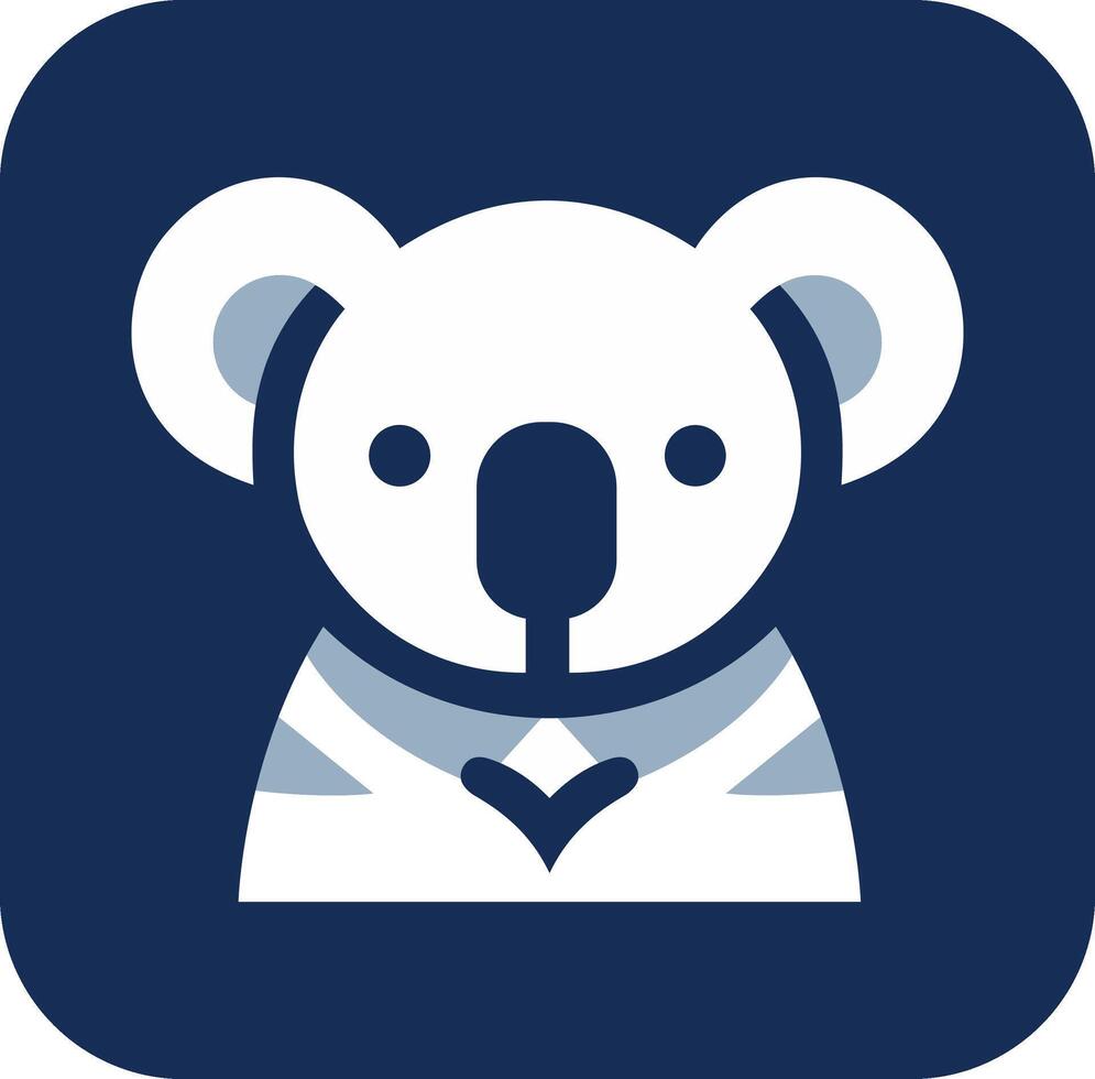 koala minimalistisk logotyp vektor illustratör