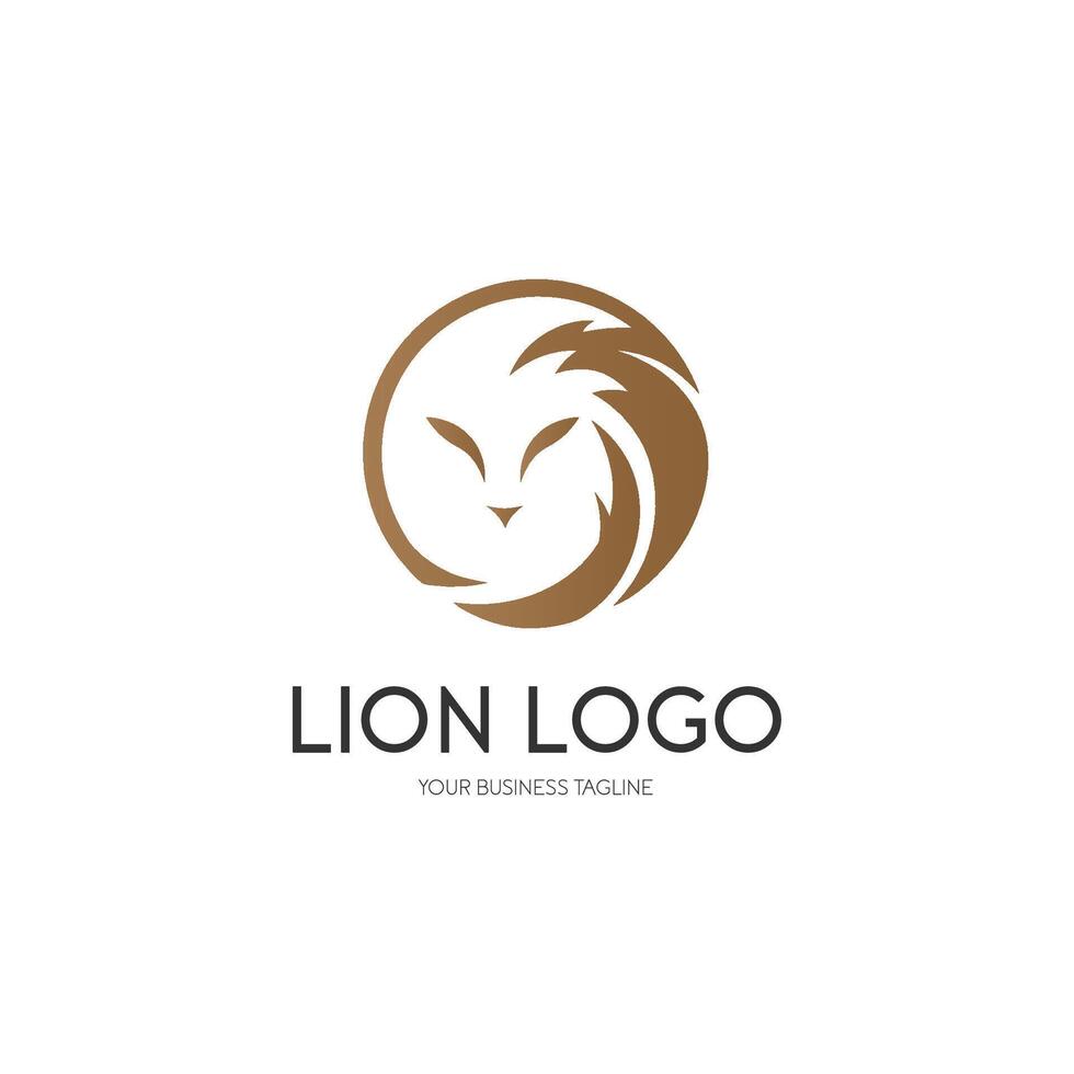 lejon logo design vektor