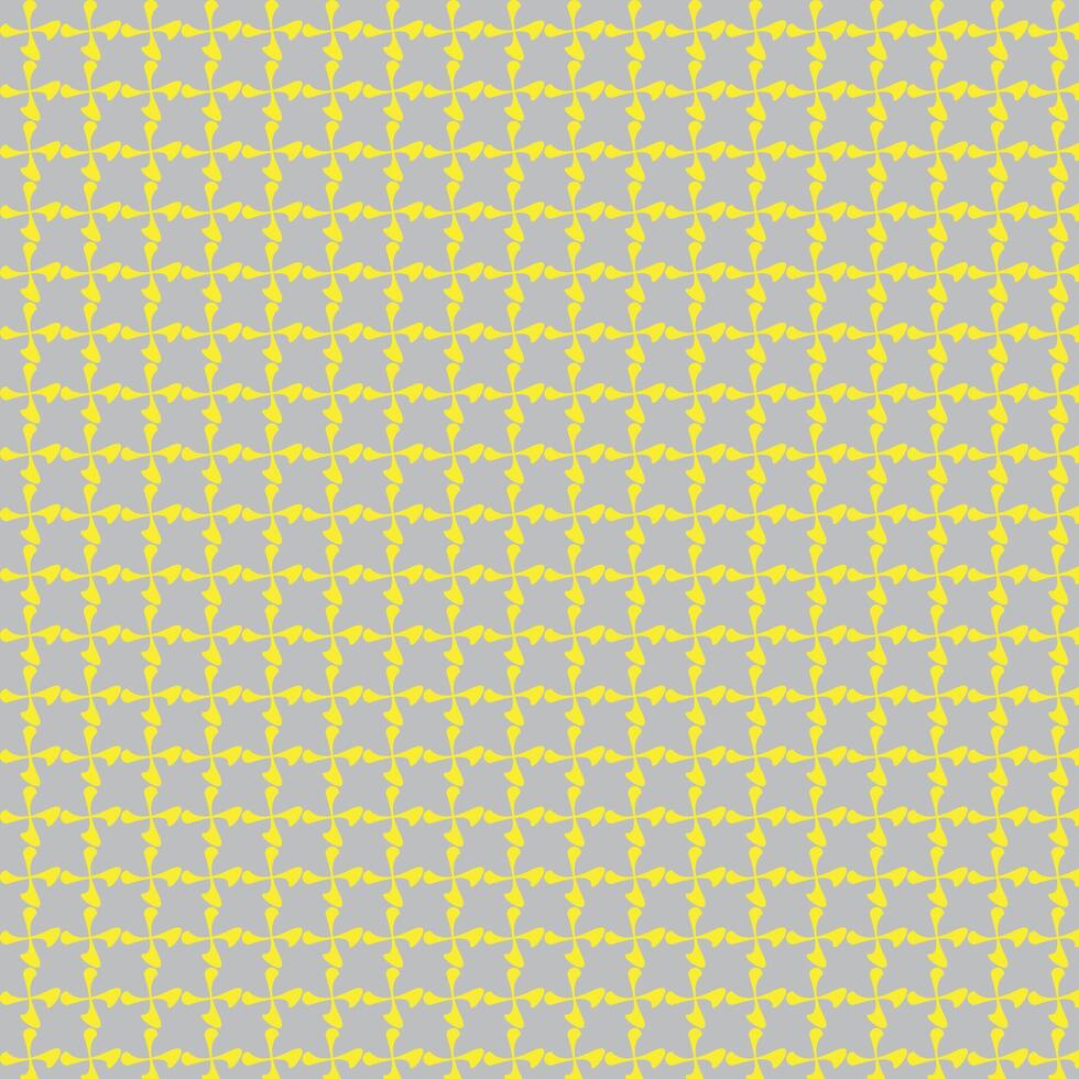 modern einfach abstrakt Nahtlos Gelb Blume Muster auf grau Hintergrund vektor
