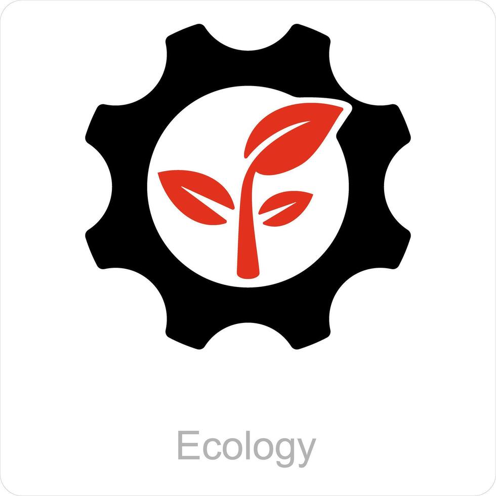 miljö och ekologi ikon begrepp vektor