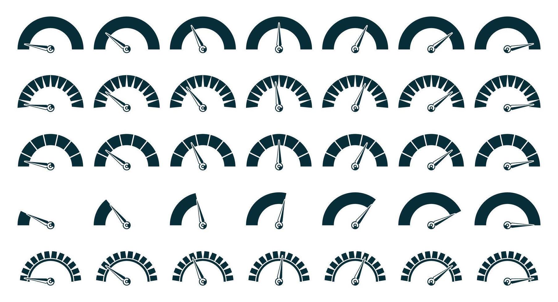 Tachometer schwarz Symbol. elektrisch Auto Spur mit Pfeil, Benzin Treibstoff und leeren Indikator. Vektor Automobil Tachometer Spur einstellen