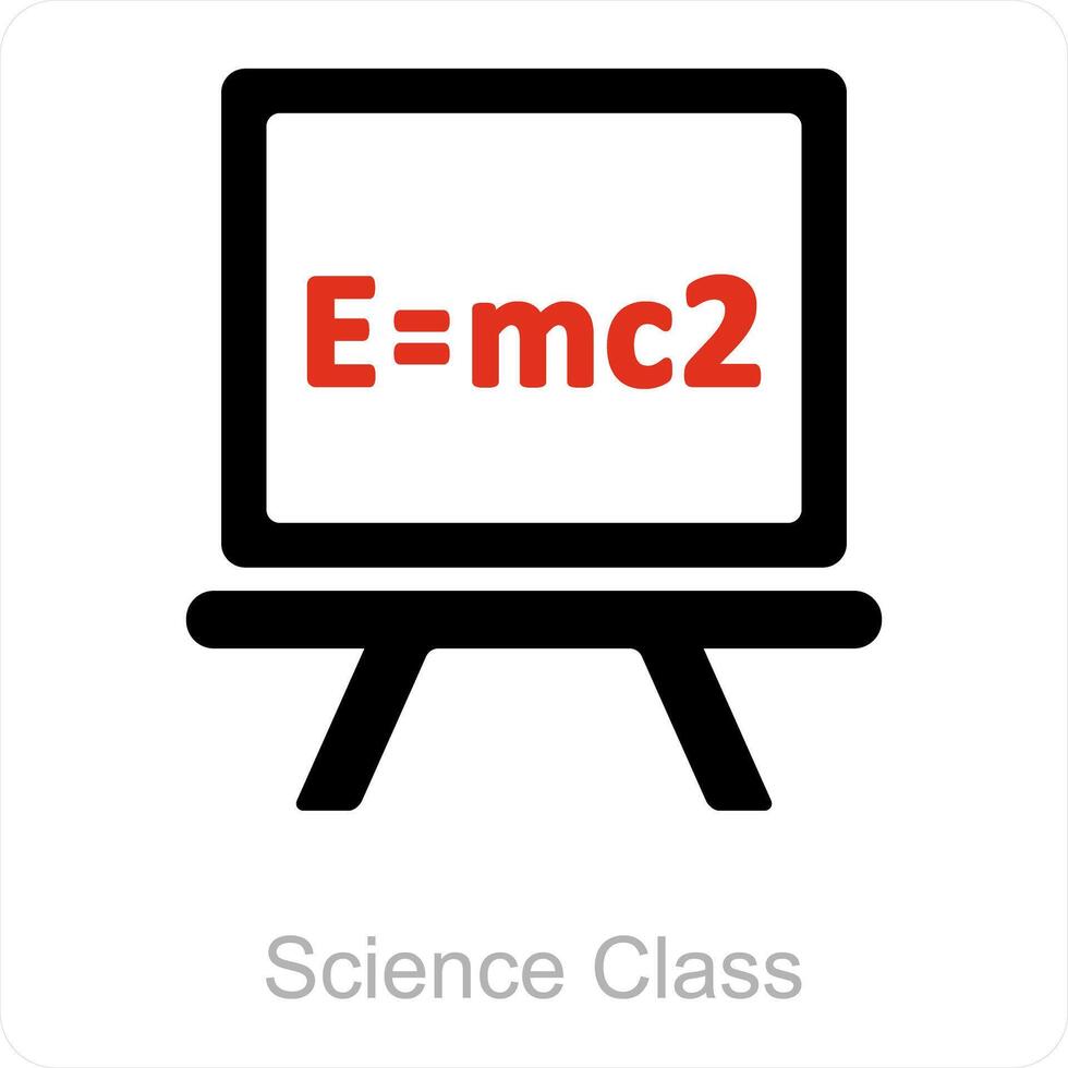 Wissenschaft Klasse und Basic Wissenschaft Symbol Konzept vektor