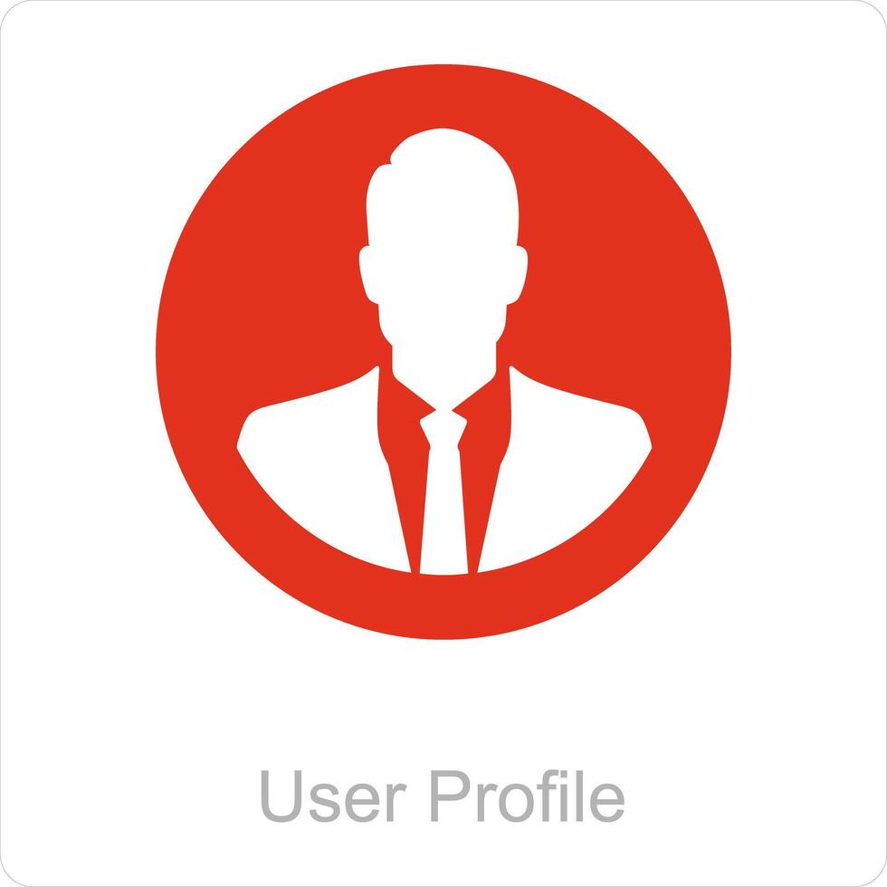 användare profil och användare ikon begrepp vektor