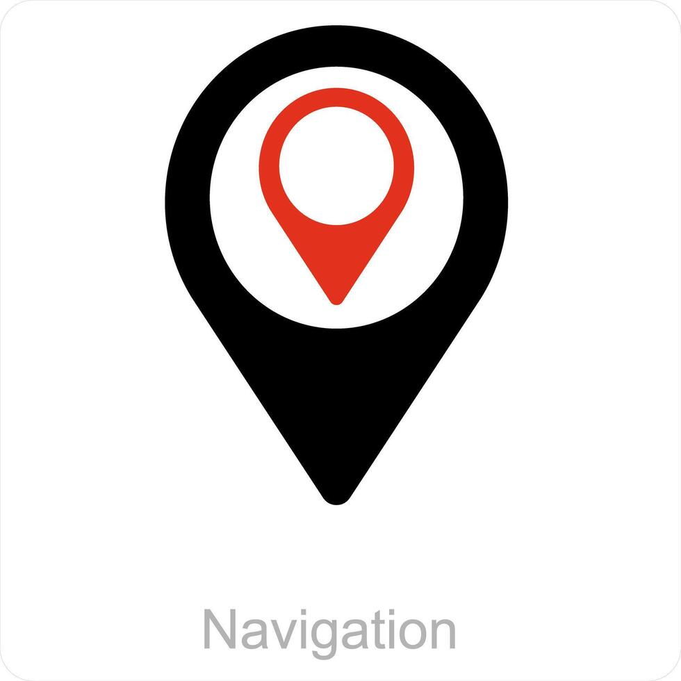 Navigation und Richtung Symbol Konzept vektor