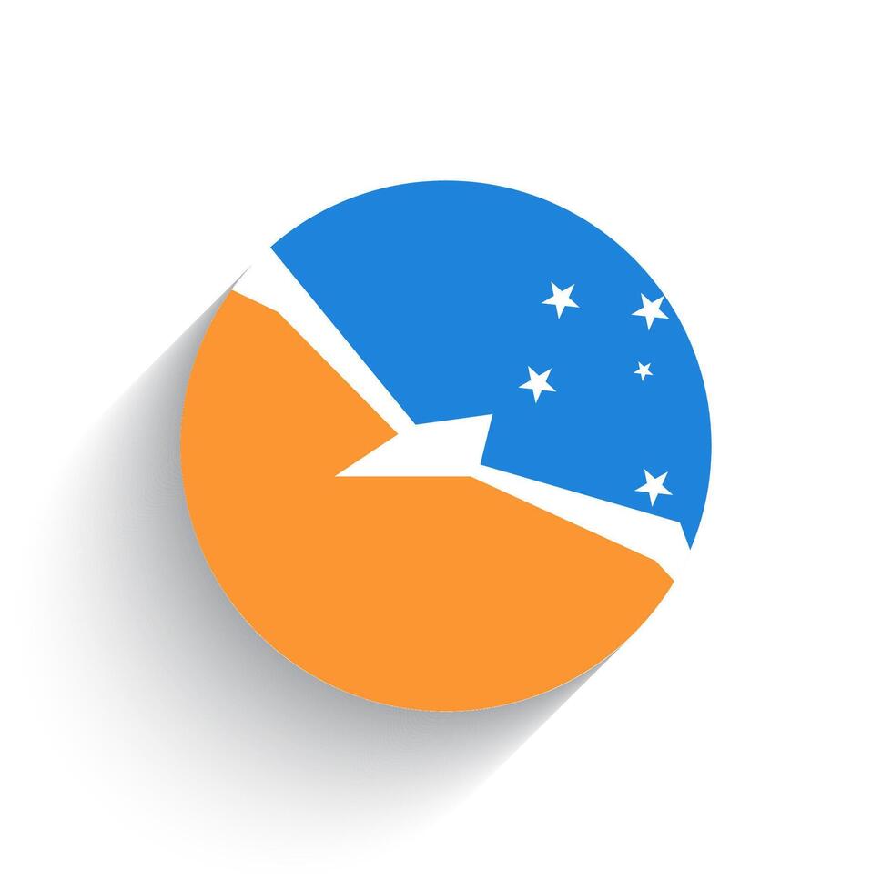 nationell flagga av argentine antarctica ikon vektor illustration isolerat på vit bakgrund.