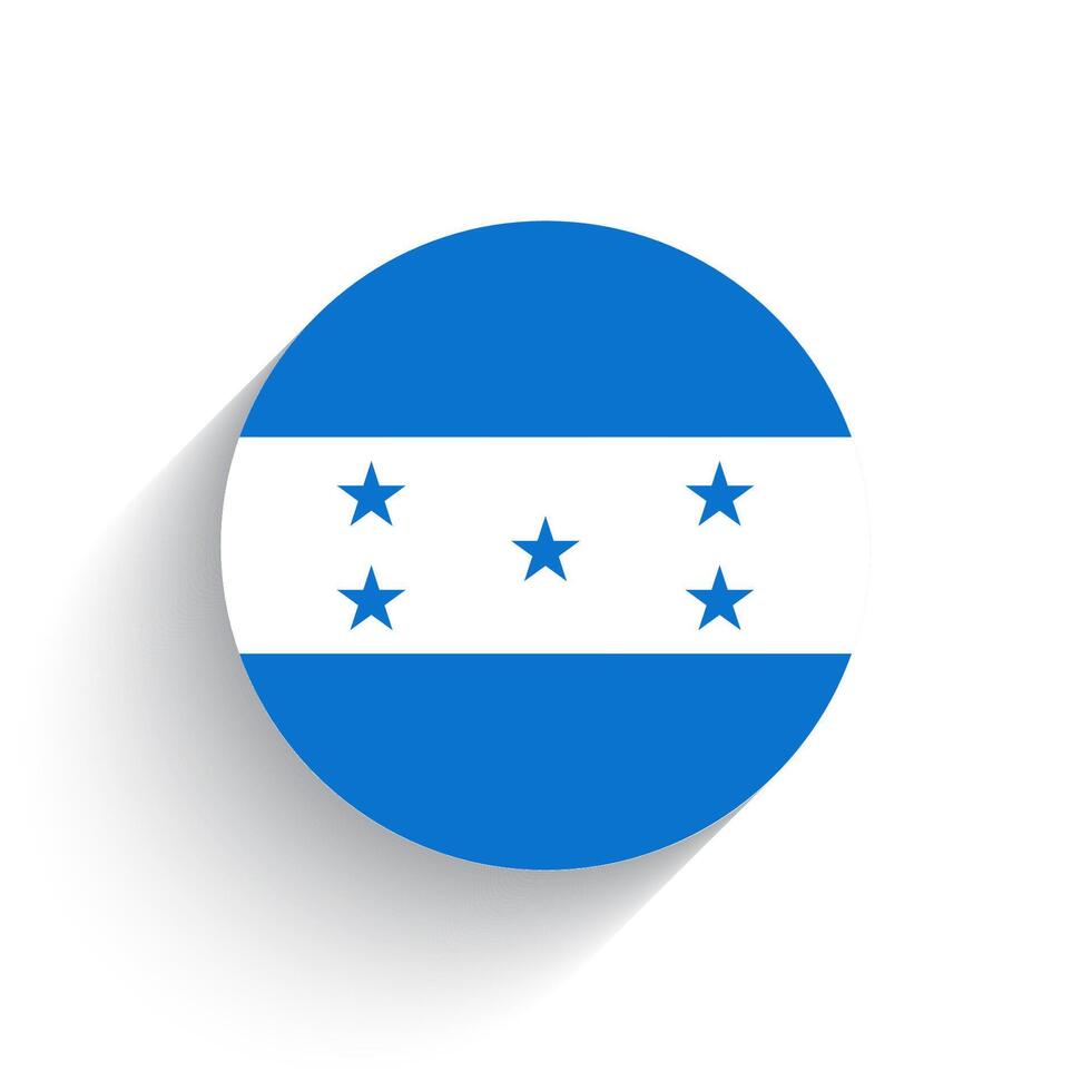 nationell flagga av honduras ikon vektor illustration isolerat på vit bakgrund.
