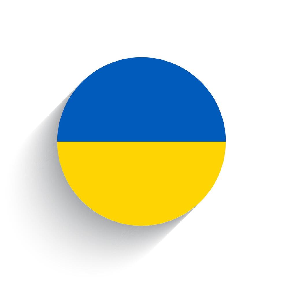 National Flagge von Ukraine Symbol Vektor Illustration isoliert auf Weiß Hintergrund.