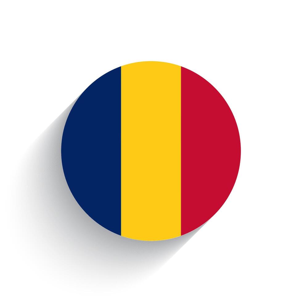 nationell flagga av rumänien ikon vektor illustration isolerat på vit bakgrund.