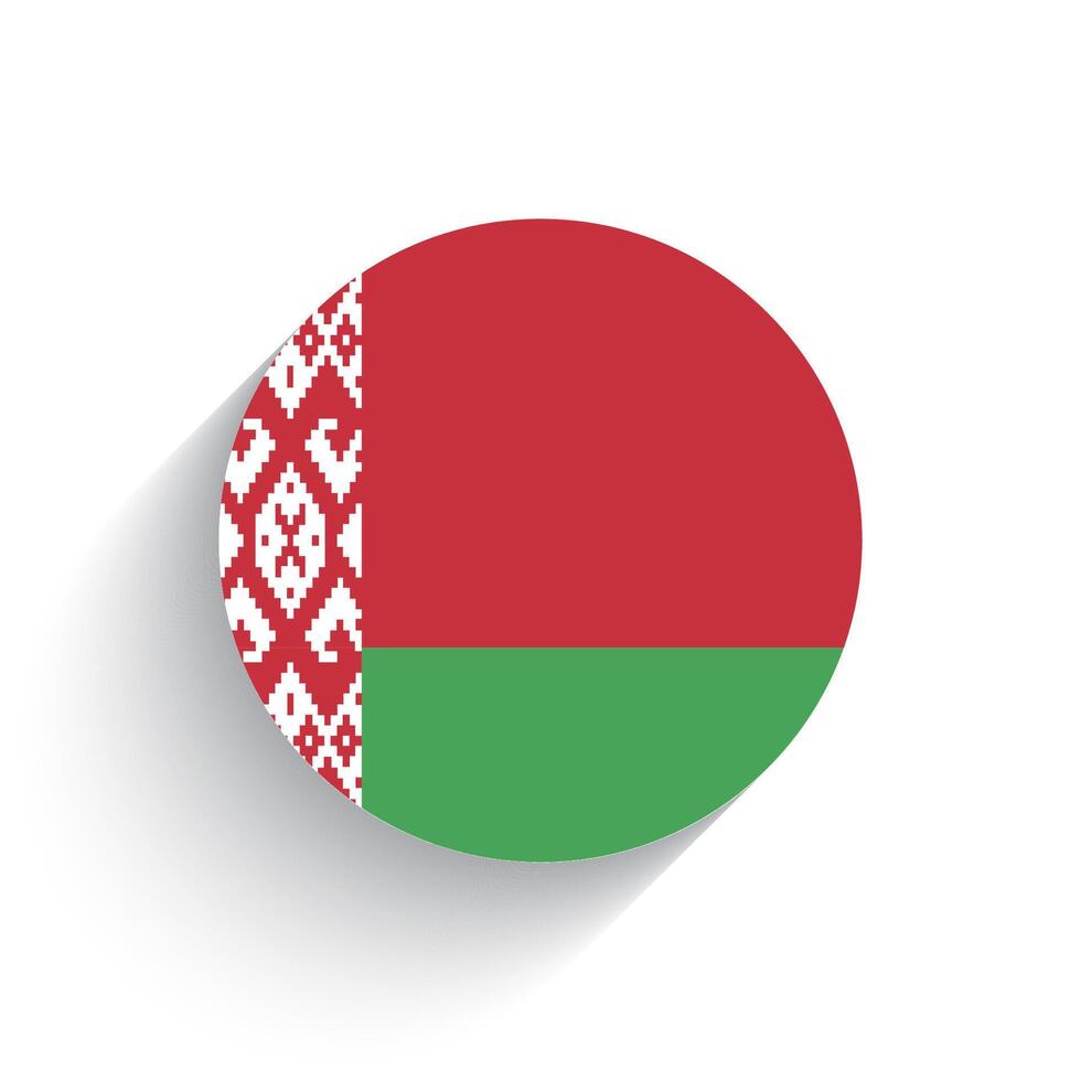 nationell flagga av Vitryssland ikon vektor illustration isolerat på vit bakgrund.