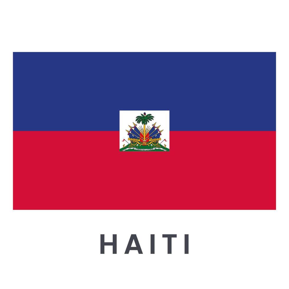 Haiti Flagge Vektor isoliert auf Weiß Hintergrund.