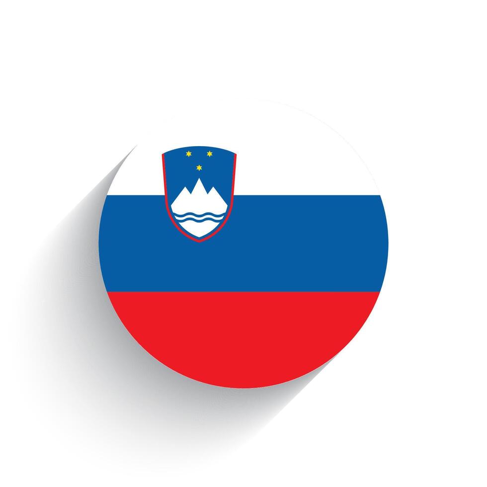 nationell flagga ikon vektor illustration av slovenien isolerat på vit bakgrund.