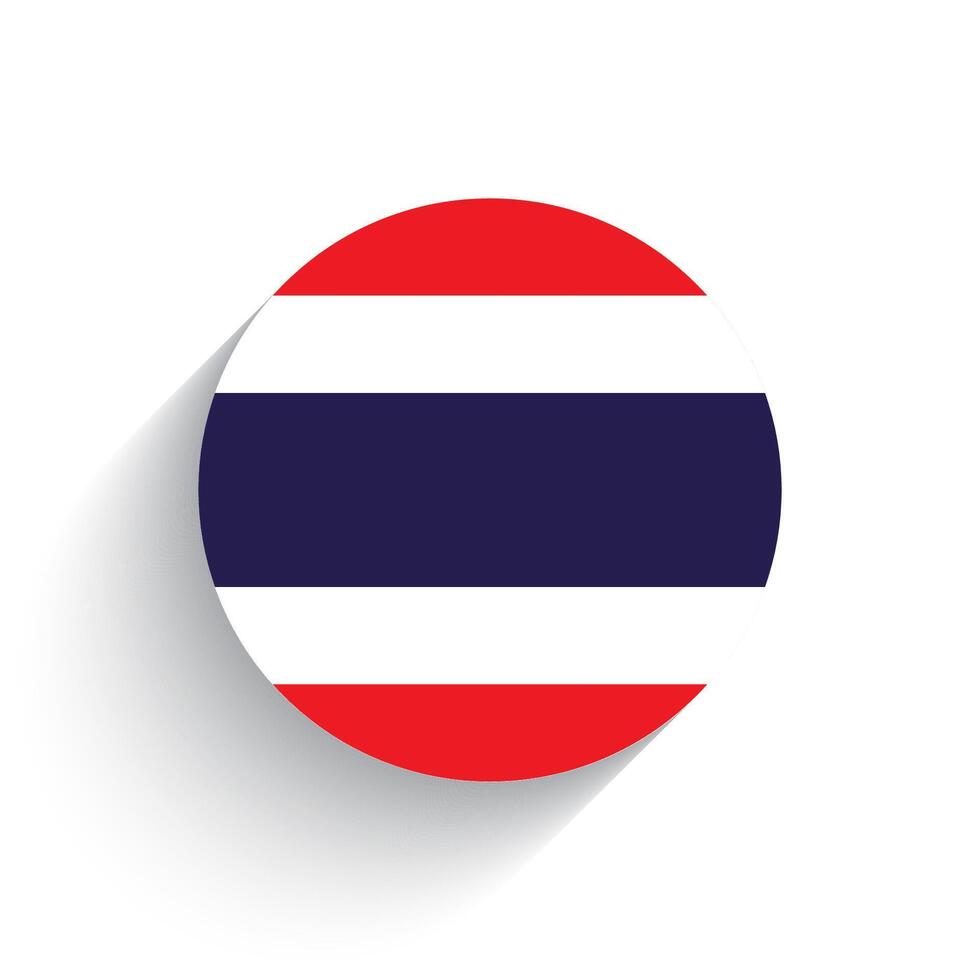 National Flagge von Thailand Symbol Vektor Illustration isoliert auf Weiß Hintergrund.