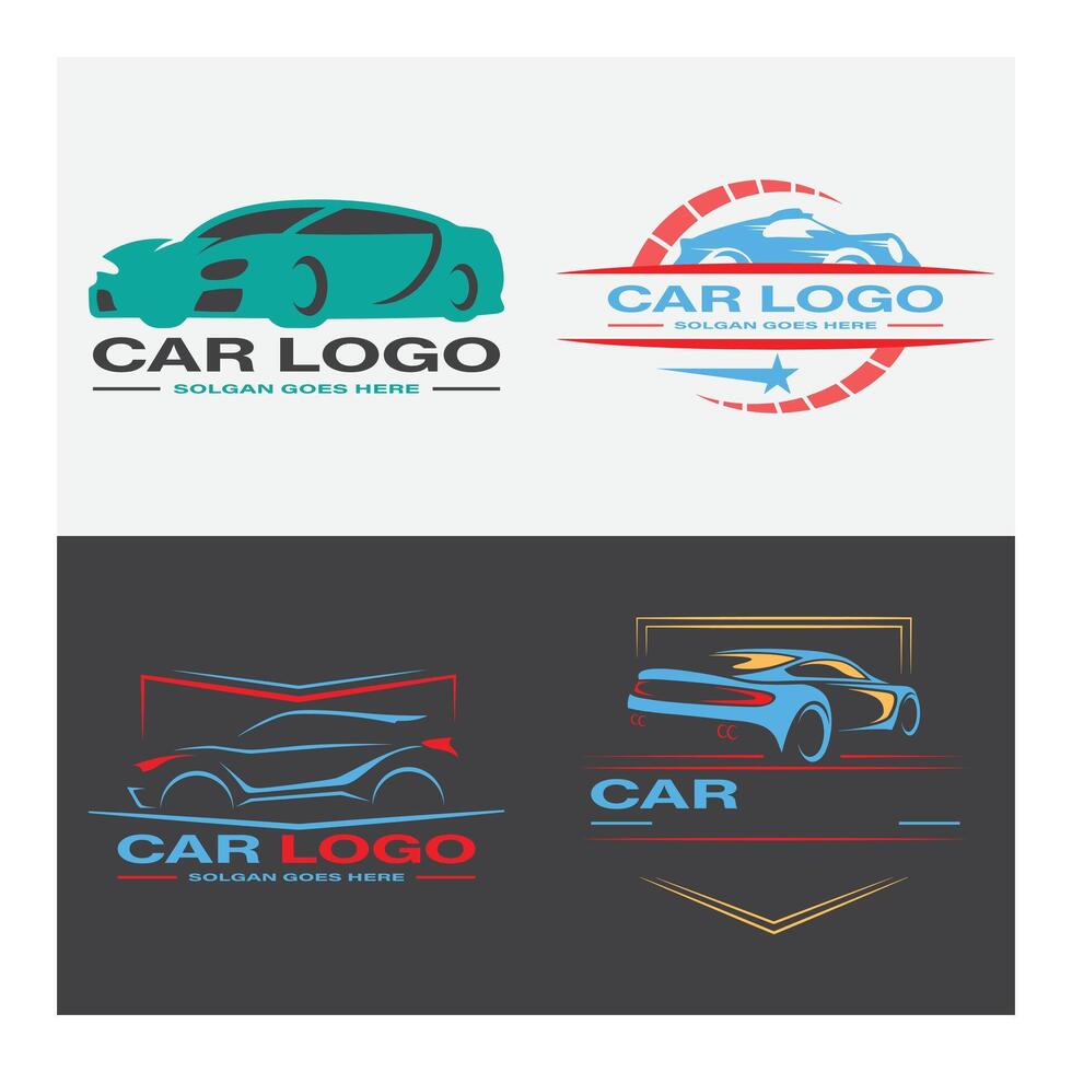 einstellen von zwölf Auto Symbole. Automobil Auto Pflege Logo Vorlage. Auto Logos, Auto Symbole, Auto Service, Vektor Auto Garage Zeichen, Sport Auto