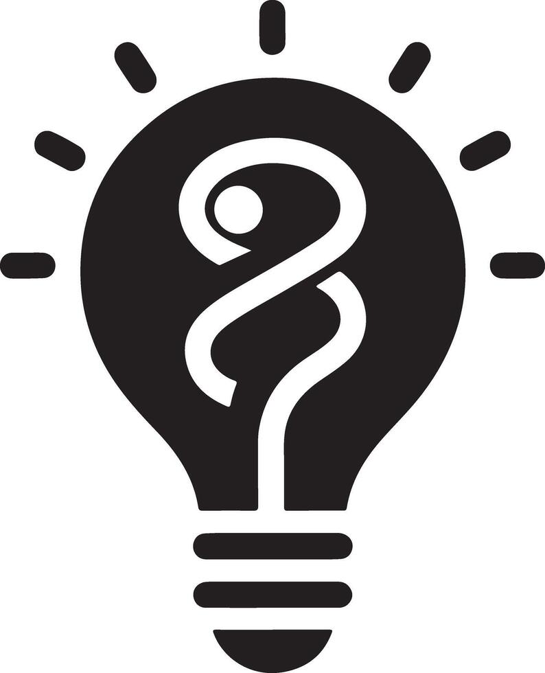 minimal Birne Logo Logo Symbol, eben Symbol, schwarz Farbe Silhouette, Weiß Hintergrund vektor