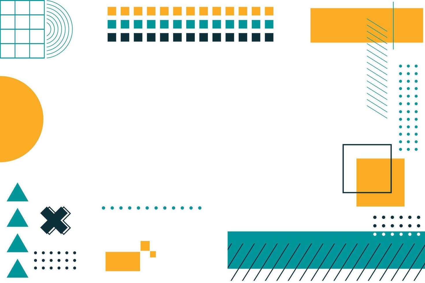 abstrakt Memphis geometrisch gestalten Hintergrund vektor