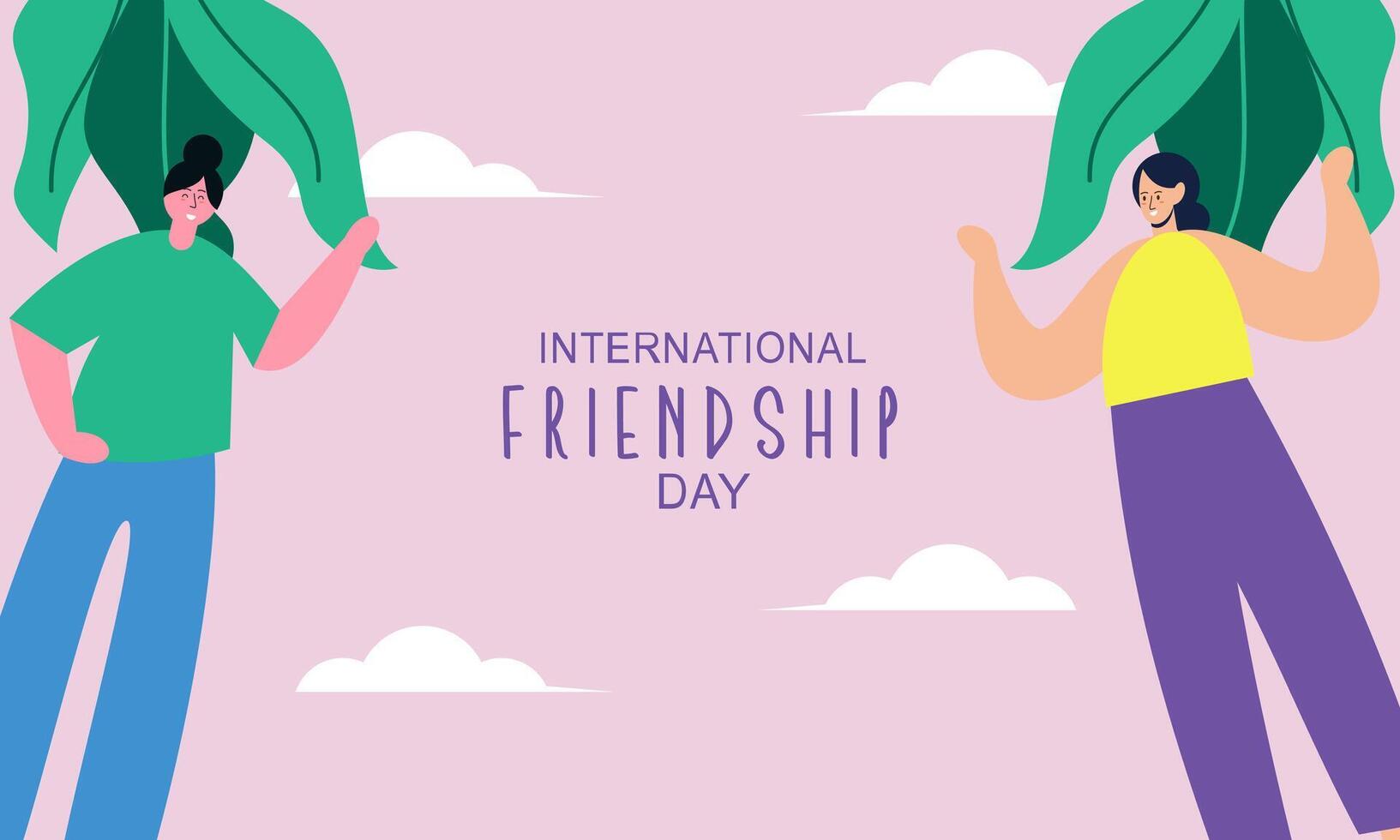 International Freundschaft Tag Hintergrund Vektor