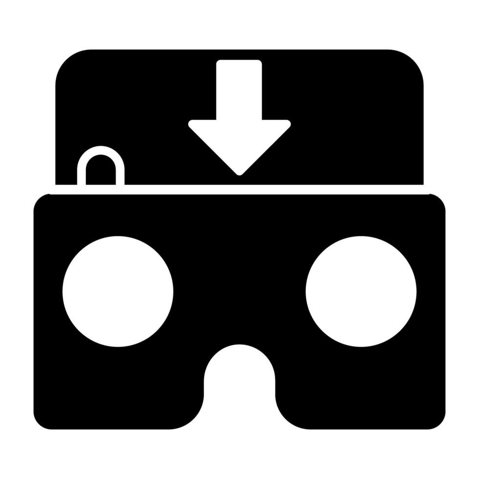 en unik design ikon av vr glasögon vektor