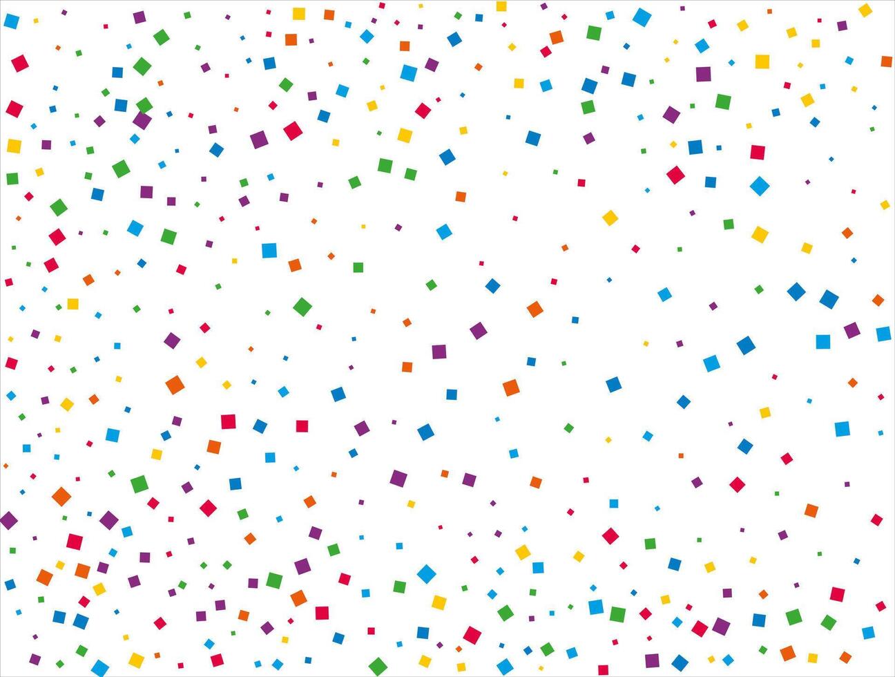 lyx regnbåge kvadrater konfetti. vektor illustration.