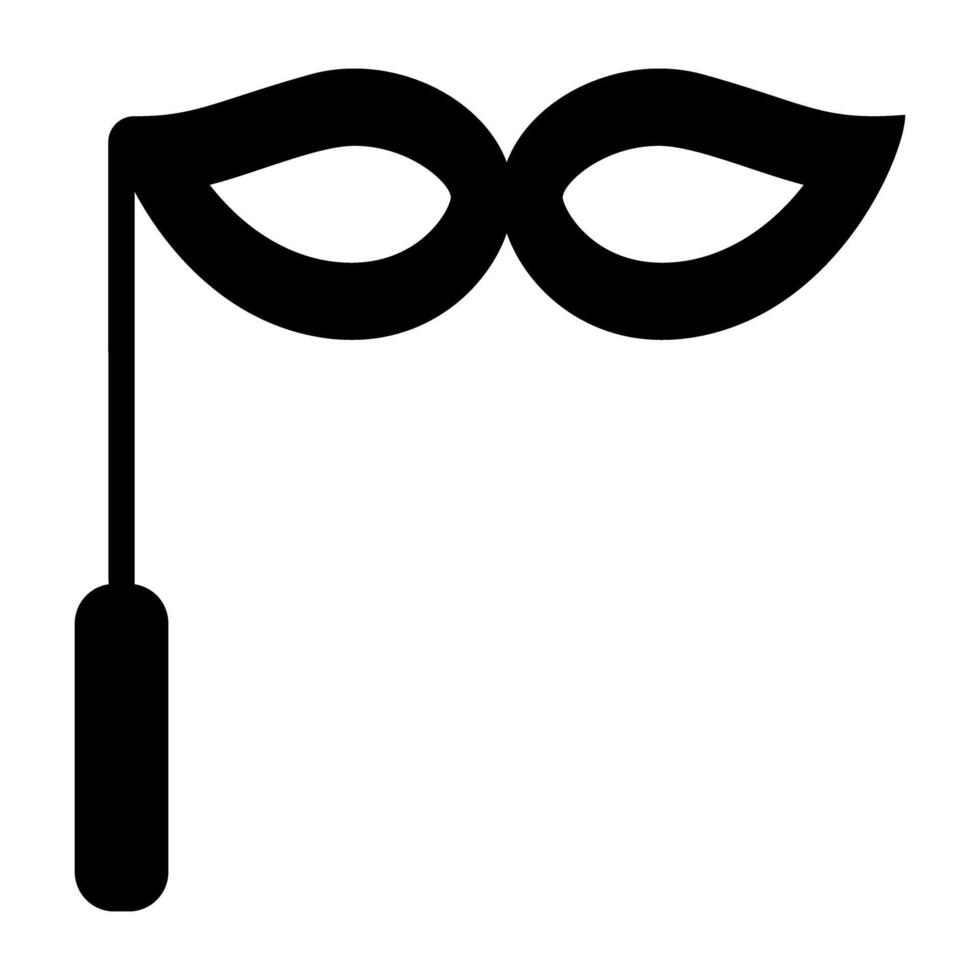 Gesicht Maske Abdeckung Auge, solide Symbol von Auge Stütze vektor