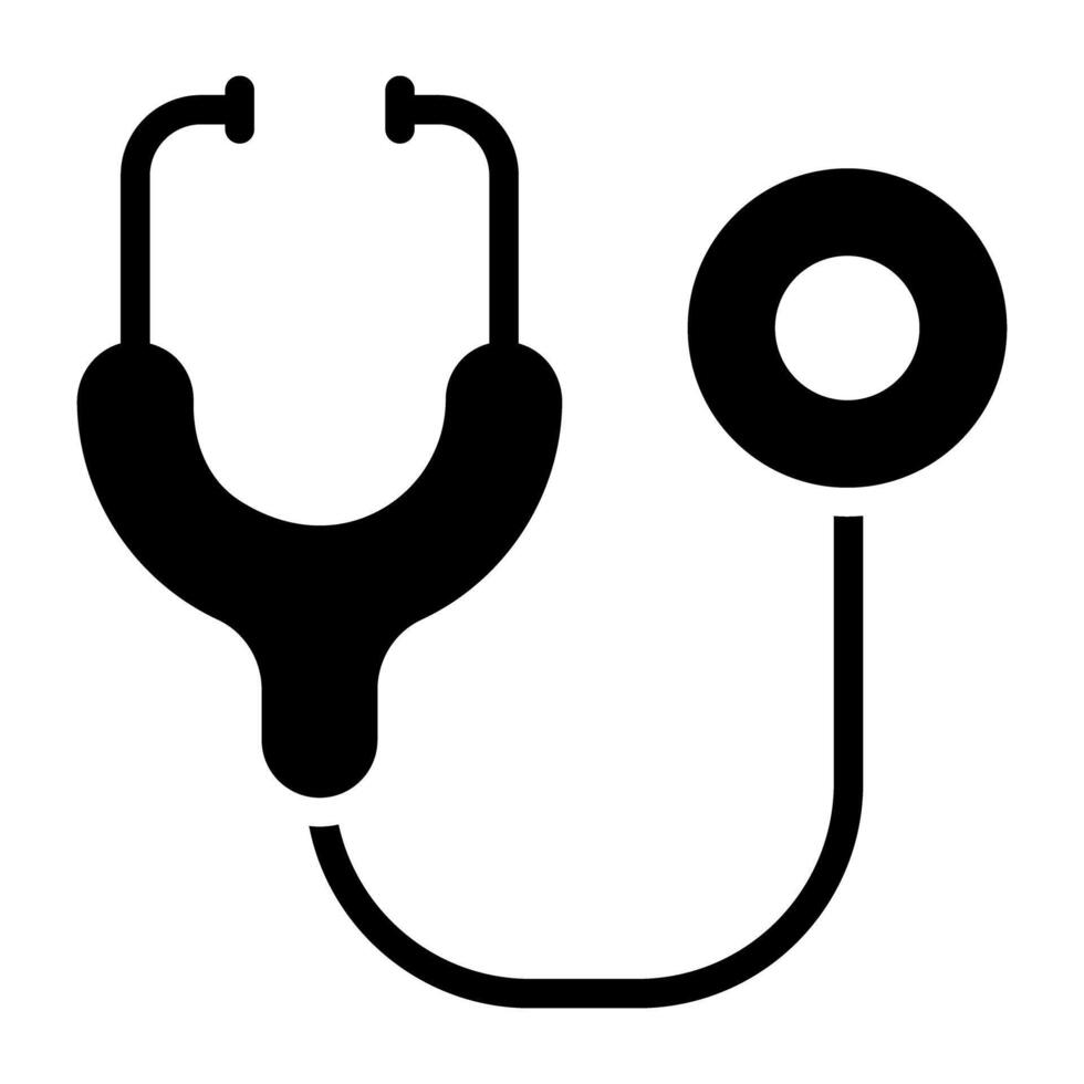 modern stil ikon av medicinsk verktyg, fetoskop ikon vektor