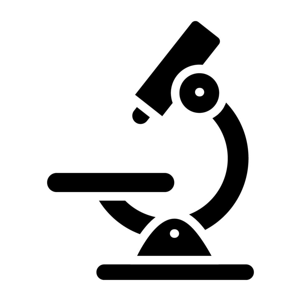 ein Symbol Design von optisch Labor Instrument, Labor Mikroskop Vektor