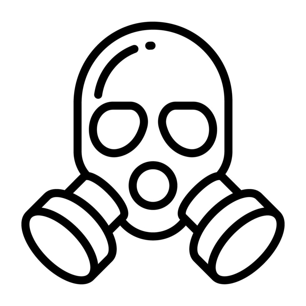 modern design ikon av gas mask vektor