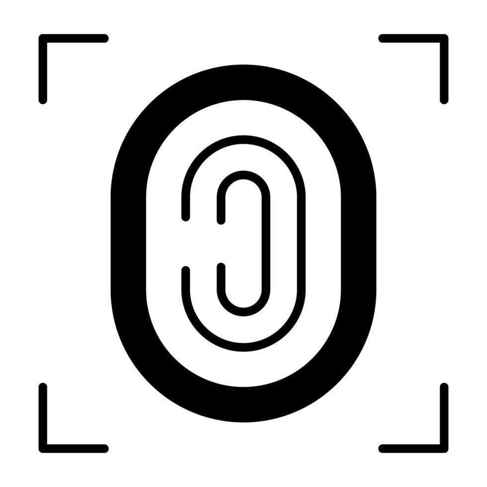 en modern design ikon av fingeravtryck läser in vektor