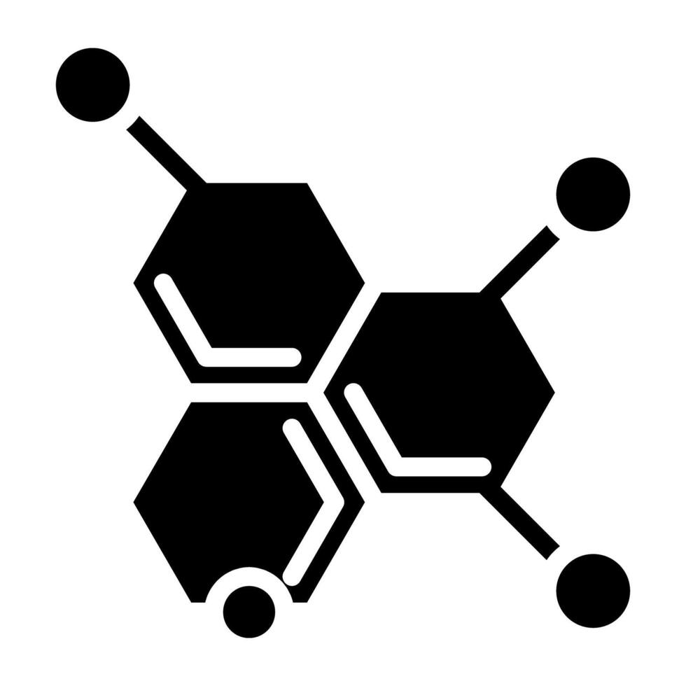 modisch Design Symbol von chemisch Verbindung Struktur vektor