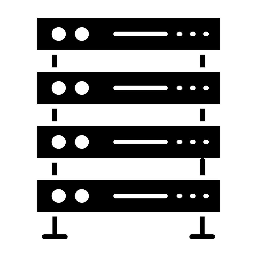 modern Design Symbol von Daten Server Gestell vektor
