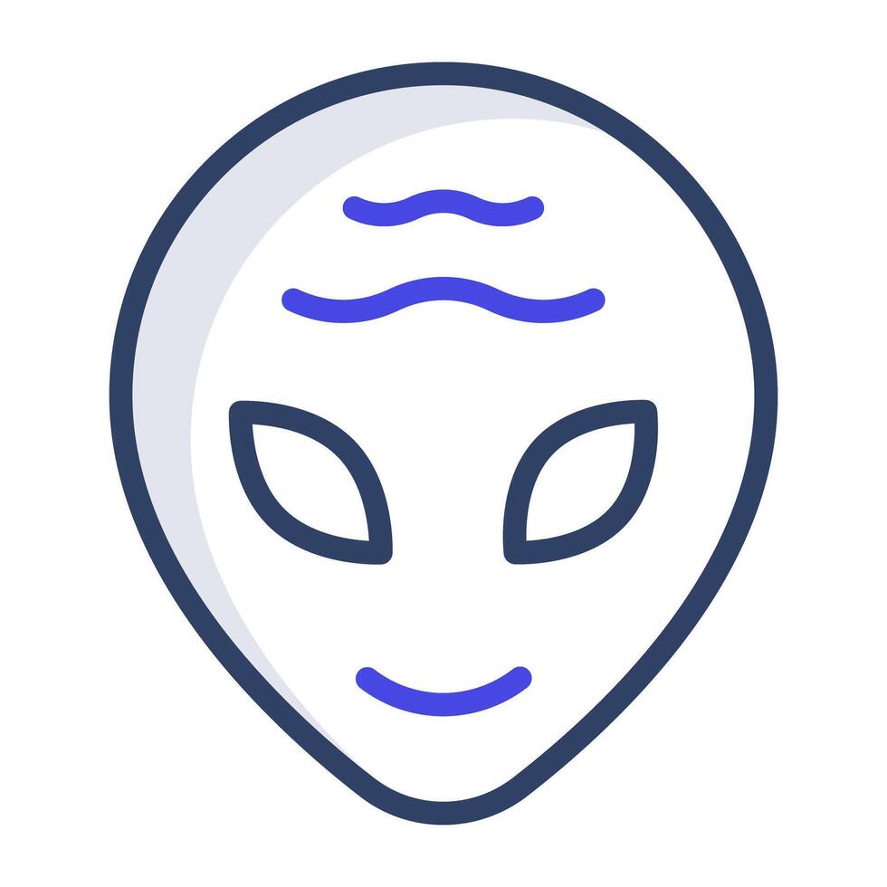 utomjording ikon design vektor av Plats avatar