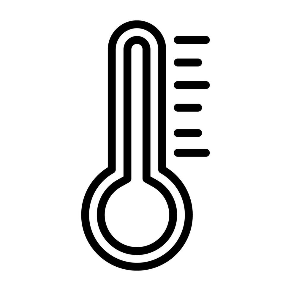 ein Temperatur Messung Spur Symbol, Thermometer Vektor