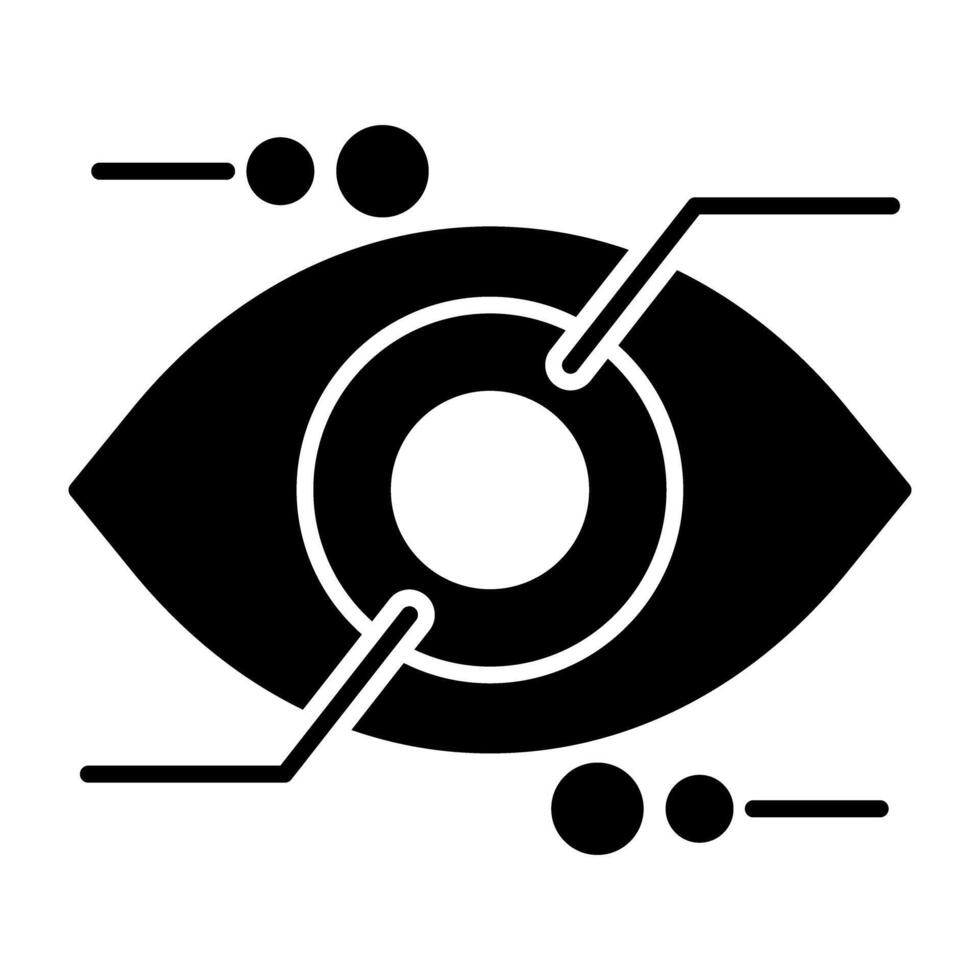 Auge Zapfhahn Symbol im einzigartig Design vektor