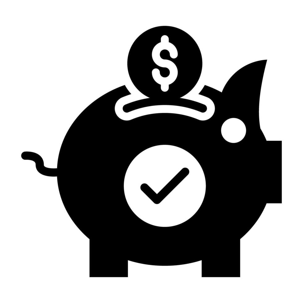 Dollar mit Schweinchen Bank, Symbol von Ersparnisse vektor