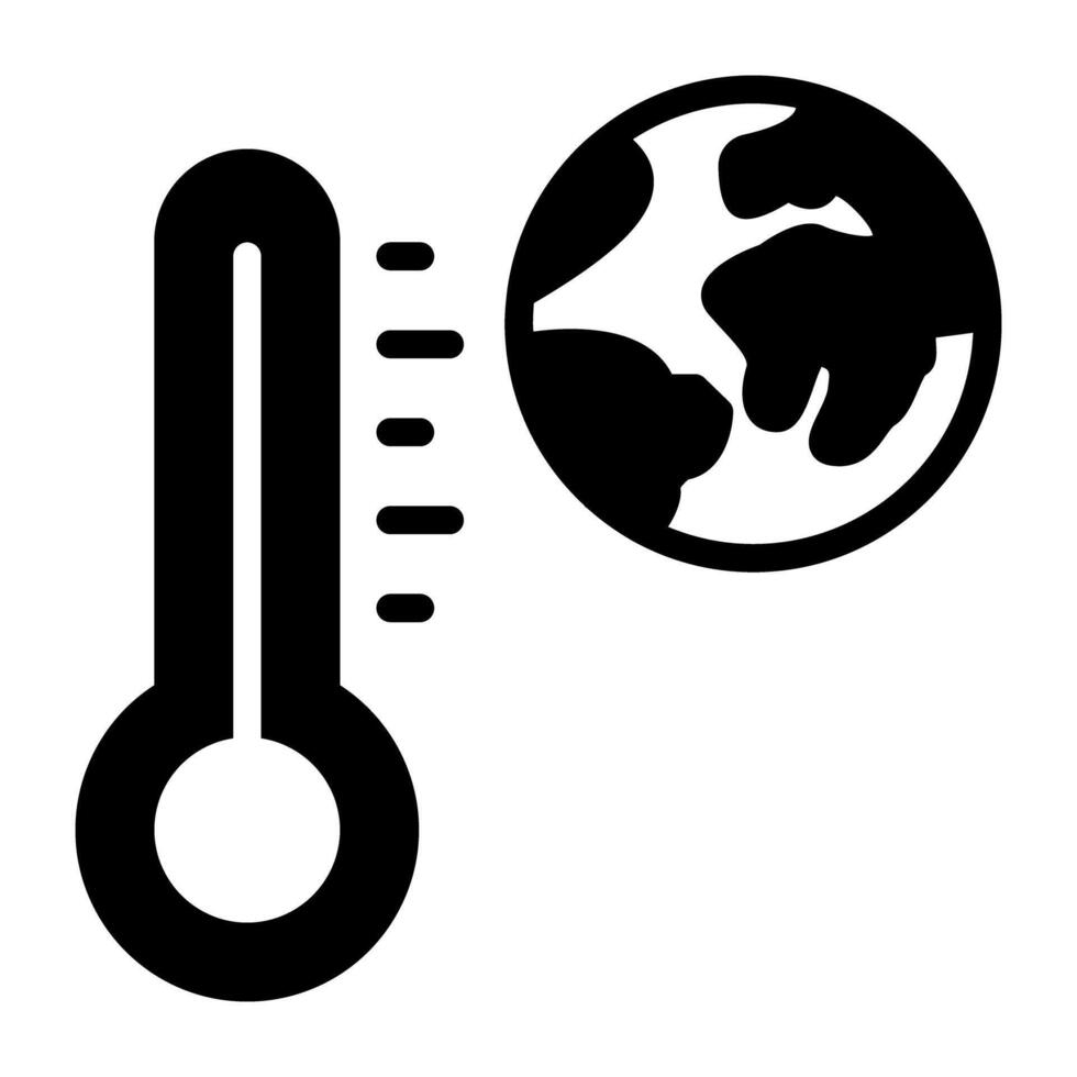 ein modisch Vektor Design von Planet Temperatur