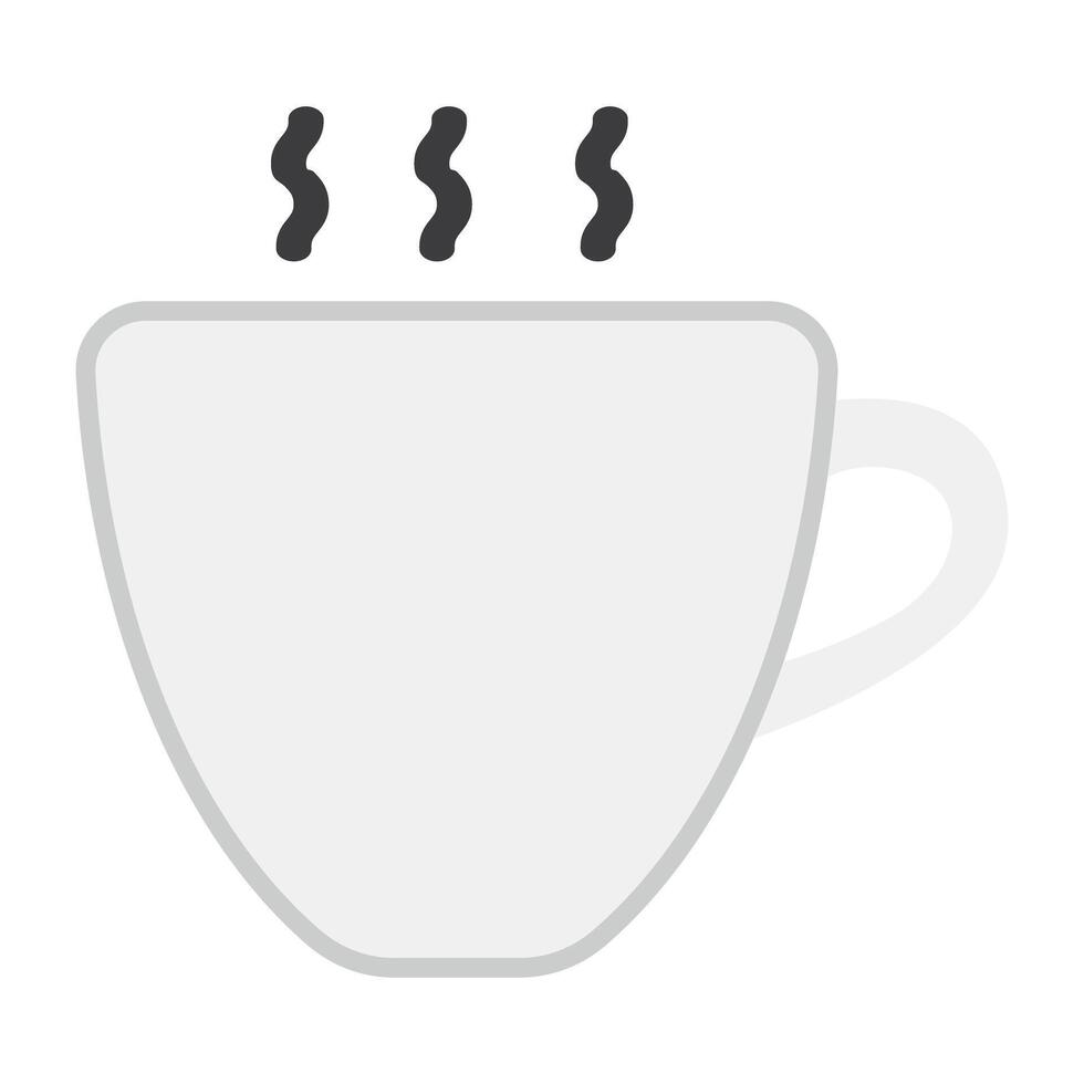 en modern stil ikon av te kopp vektor